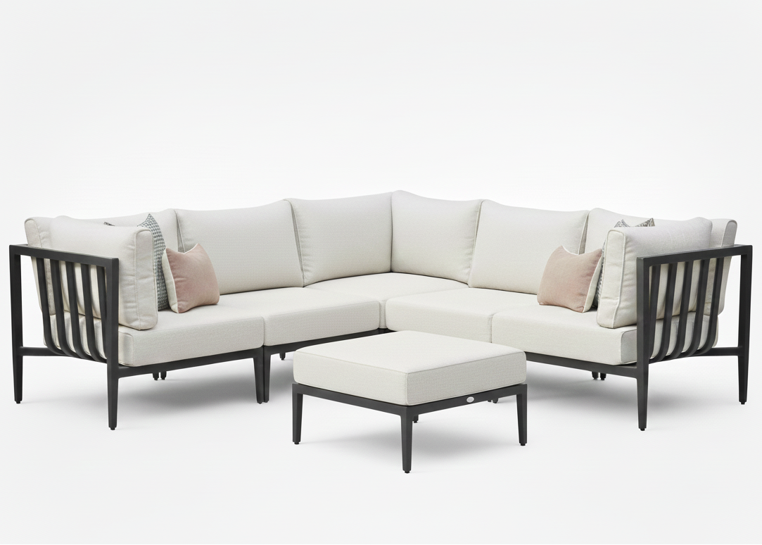 Belito Daan Hoek Loungeset Aluminium All-Weather 6-delig Nr. 5