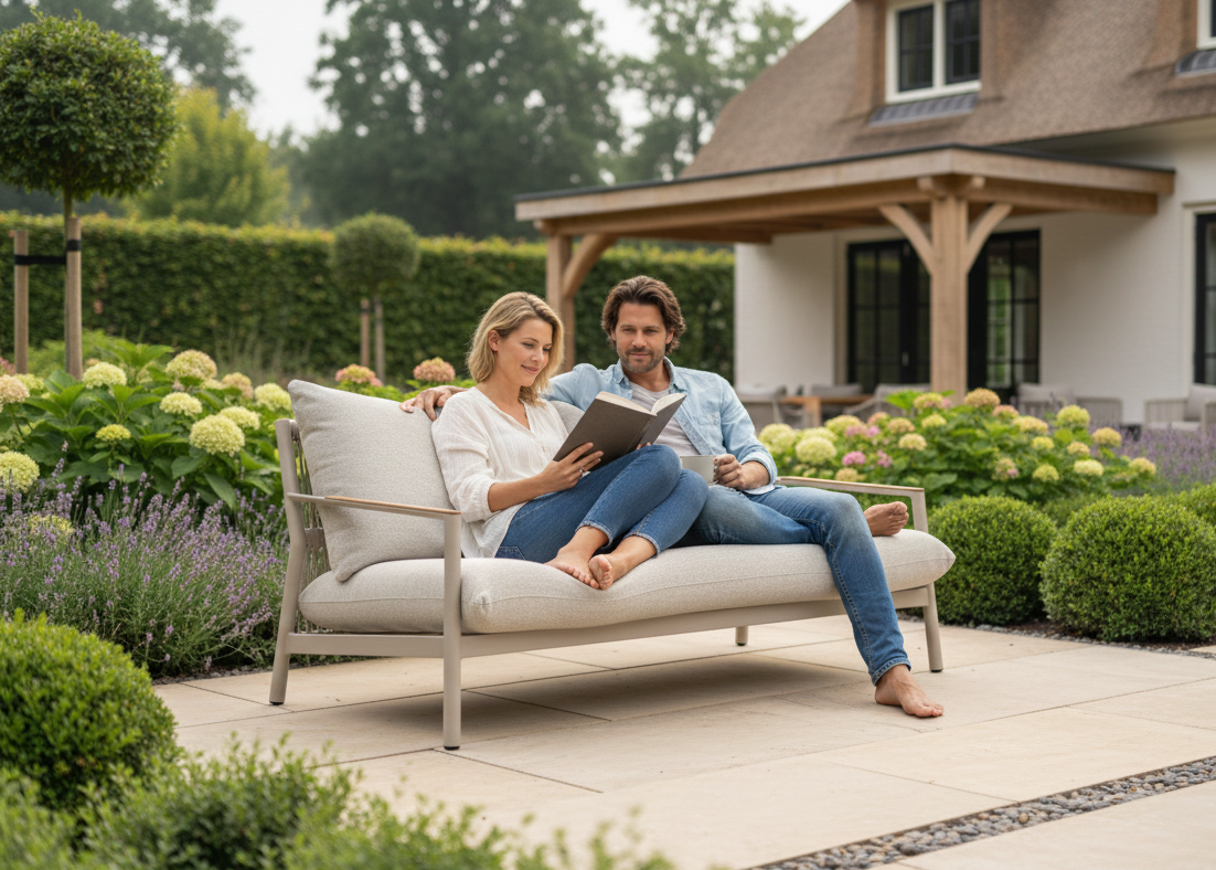 Belito Julia Loungebank 175 cm - Taupe