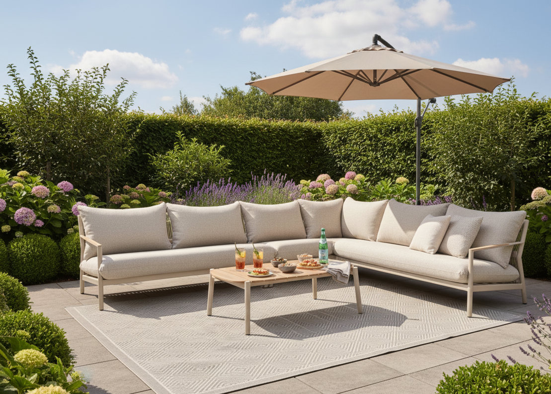 Belito Julia loungeset sfeerfoto beige 