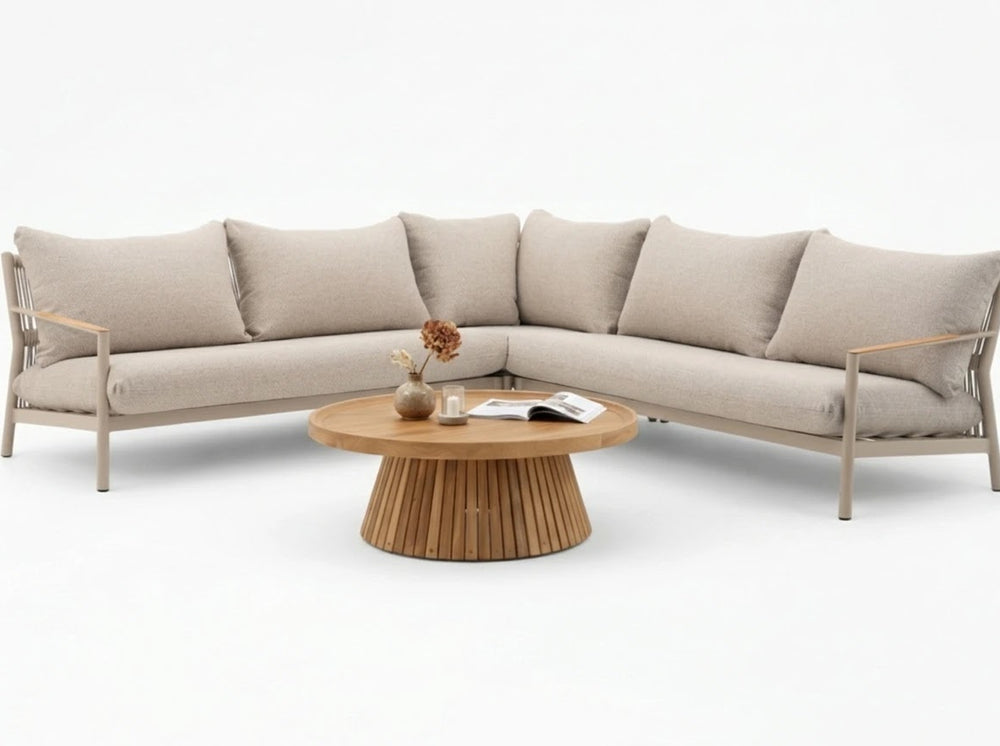 Belito Julia Loungeset met Daan koffietafel teak 