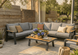 Belito Lotte Loungeset Hoekbank Nr. 2 | Antraciet Aluminium | 288 x 220 cm | 6-persoons