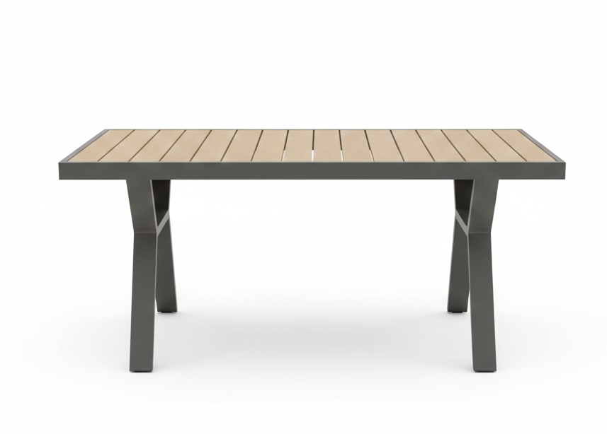 Belito Lotte Loungeset Hoekbank Nr. 4 | 288 x 220 cm | Met Vaste Diningtafel | Antraciet | Lichte Kussens