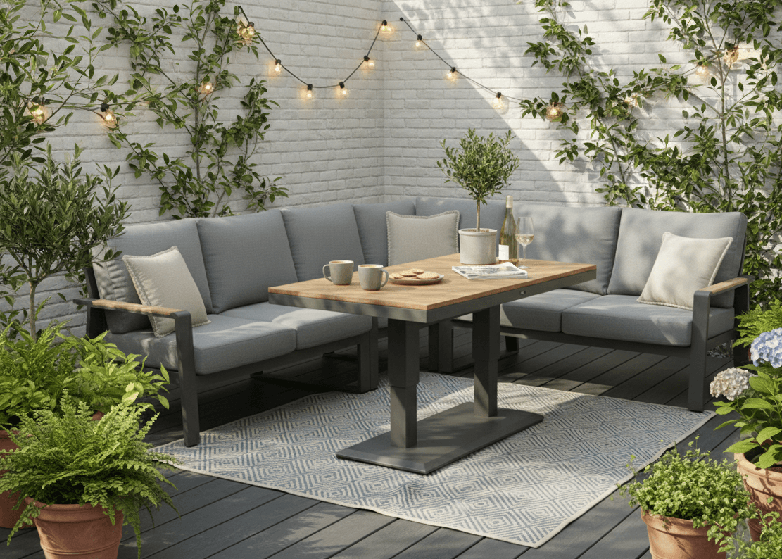 Belito Lotte Tafel - Antraciet - Hoog - Verstelbaar