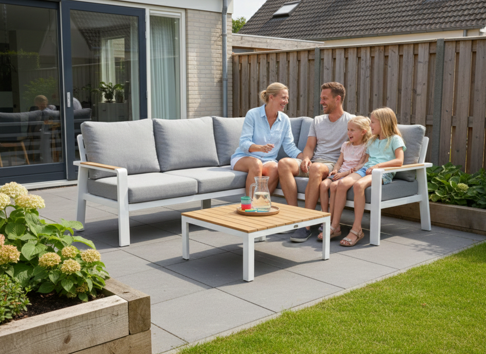 Belito® Lotte loungeset Wit - 3 delig