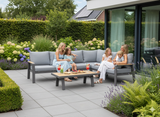 Aluminium Loungeset Hoekbank - Antraciet Frame - 5-delig - Belito Lotte