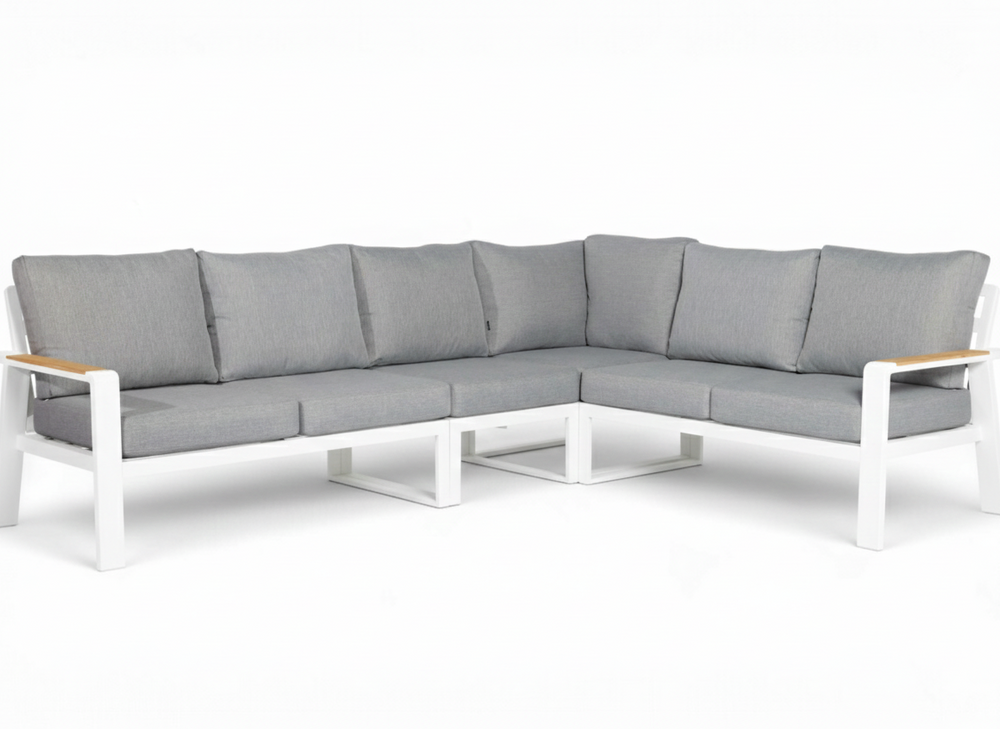 Belito® Lotte loungeset wit - hoek - 4 delig