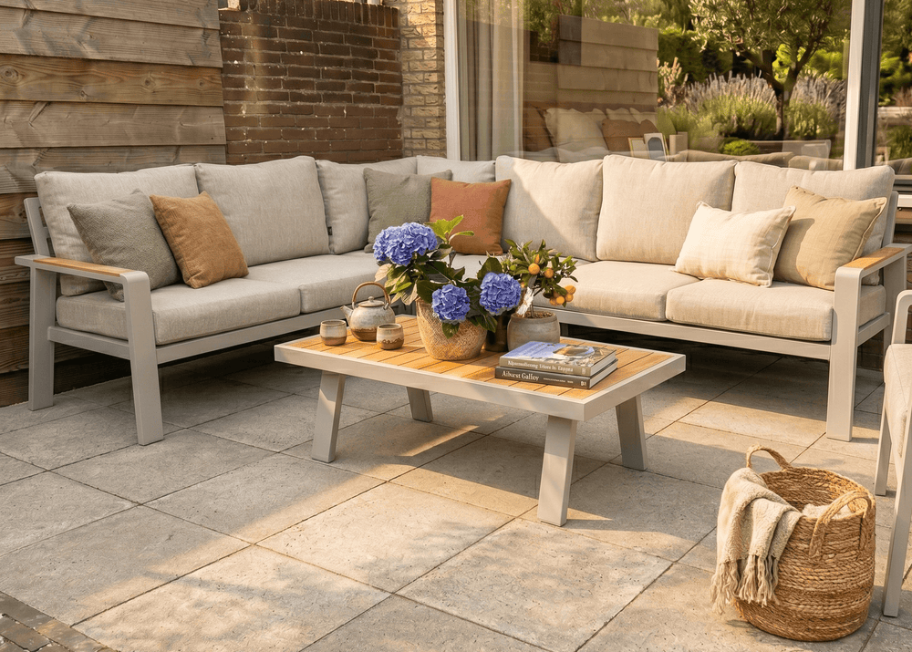 Belito Lotte Middenelement Taupe Aluminium