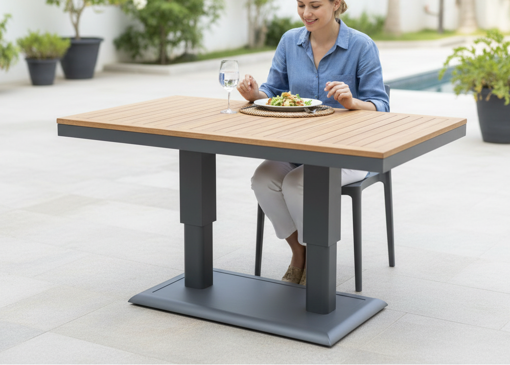 Belito Lotte Tafel - Antraciet - Hoog - Verstelbaar