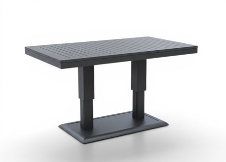 Belito Lotte tafel antraciet verstelbaar - aluminium dekplaat