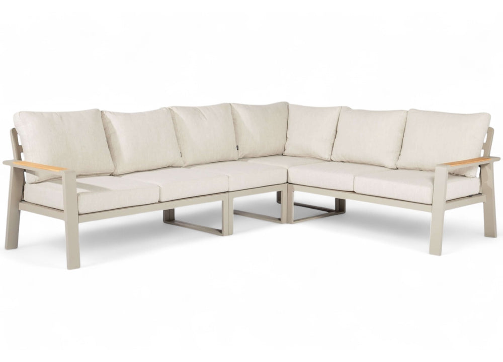 Belito Lotte taupe loungeset 4 delig 6 persoons