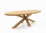 Ovale Teakhouten Tuintafel 240x120cm - Belito Mees Premium 2.0