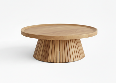 Belito_Teakhouten_koffietafel_80_cm_met_conische_poot