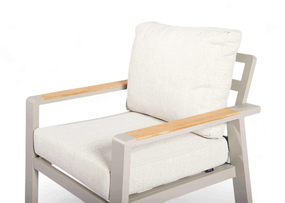 Belito birmingham stoel taupe detail