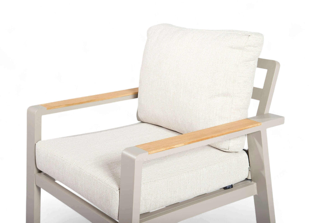 Belito birmingham stoel taupe detail