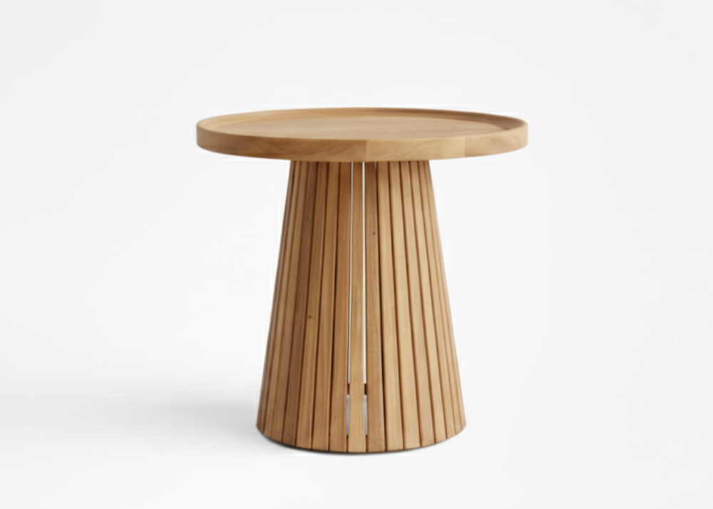 Belito_daan_koffietafel_54_cm_met_conische_teakhouten_poot