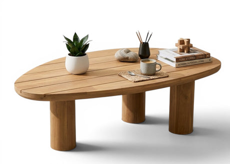 Belito daan teak tafel organisch 135 cm
