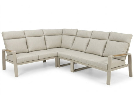 Belito lisa hoekset taupe