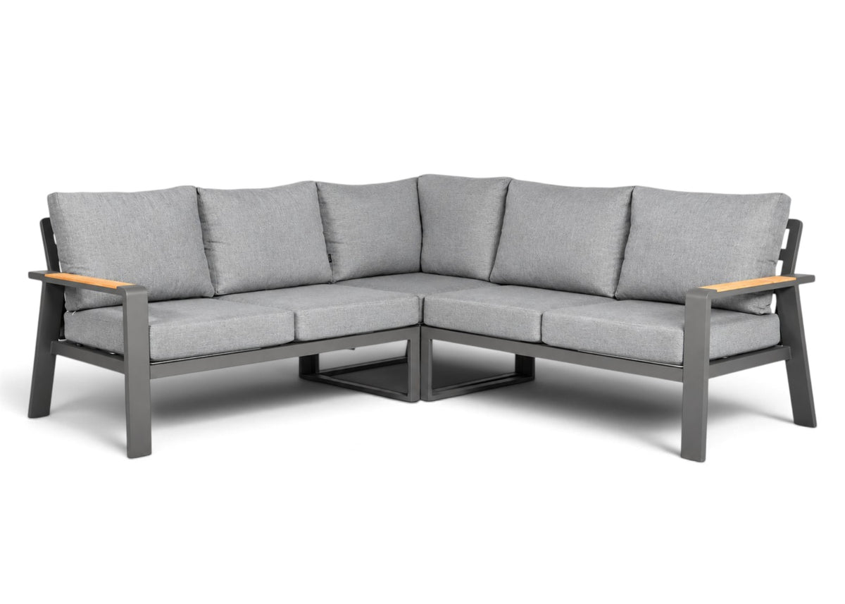 Belito Lotte Loungeset Hoekbank Nr. 3 | Antraciet Aluminium | 220 x 220 cm | 5-persoons