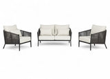 Aluminium Stoel-Bank Loungeset - Rope - Belito® Ouddorp - All-Weather - Nr.6
