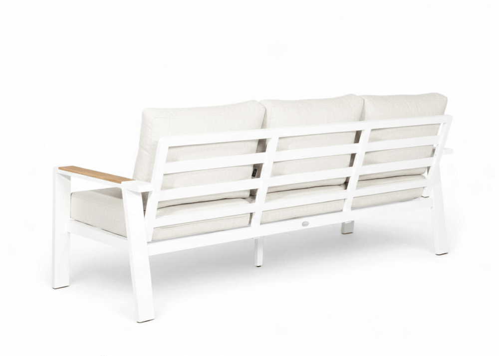 Birmingham 3 zits bank wit lichte kussens achterkant