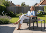 Belito Birmingham/Lotte Tuinstoel - Antraciet Aluminium