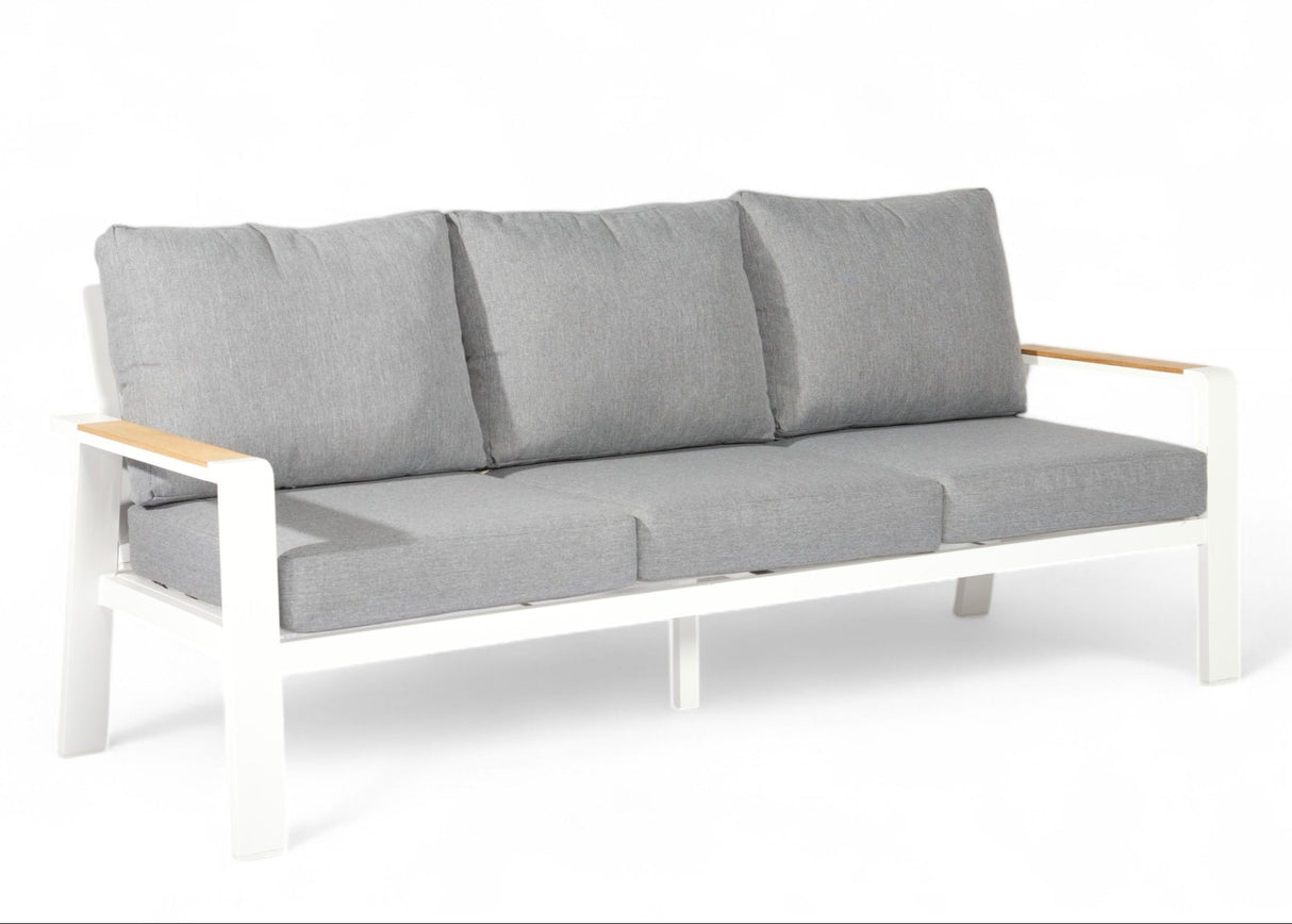 Aluminium Stoel-Bank Loungeset - Wit - Belito Birmingham