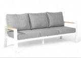 Aluminium Stoel-Bank Loungeset - Wit - Belito Birmingham