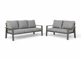 Belito Birmingham antraciet 2 tuinbanken w