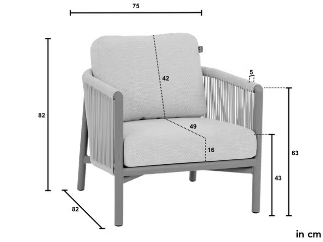 Apple Bee Bora Bora Loungeset 5-delig nr. 1