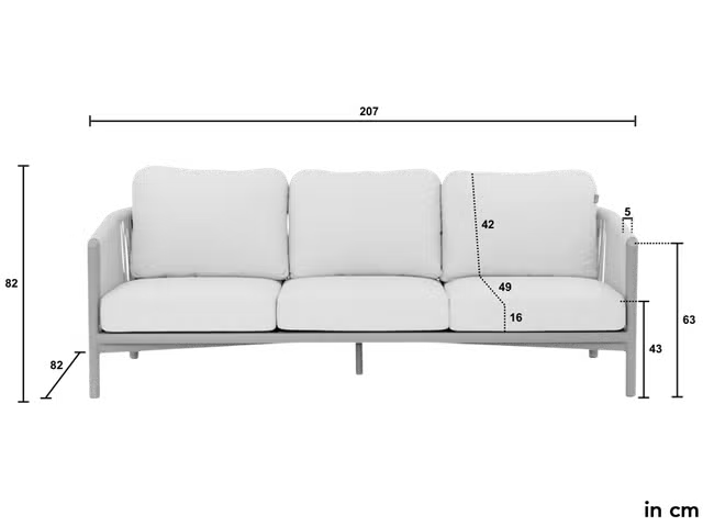 Apple Bee Bora Bora Loungeset 5-delig nr. 1