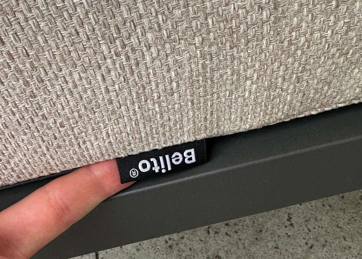 Belito Lotte Loungeset Hoekbank Nr. 1 | Antraciet Aluminium | 288 x 220 cm | 6-persoons | Lichte Kussens