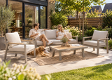 Belito Birmingham Loungeset Nr.3 | Taupe | 3-zits Bank + 2x Stoel | 5 Personen