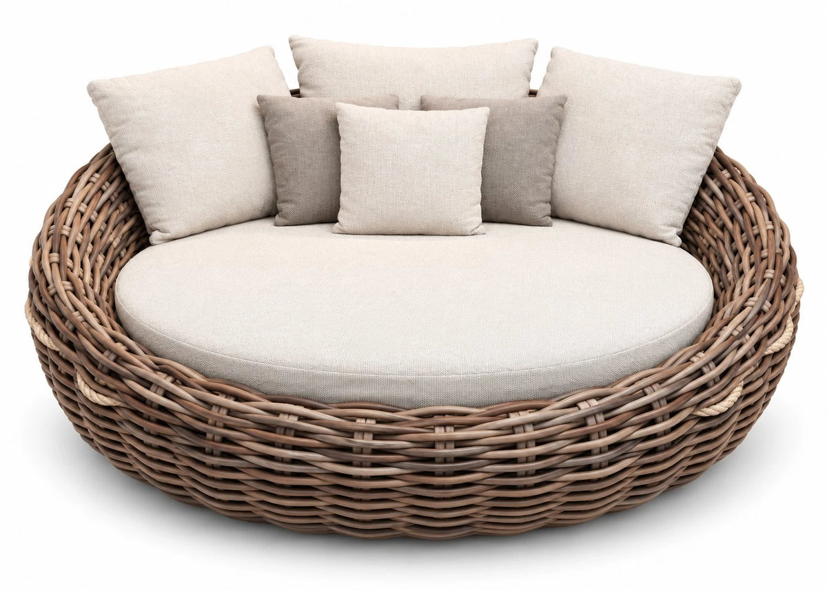 Apple Bee Cocoon daybed Ø 220 cm Mokka, productfoto