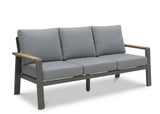 Belito Birmingham Loungeset Nr.1 | Antraciet | 3-zits Bank + 2x Stoel + Tafel | 5 Personen