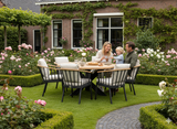 Apple Bee Condor 160cm dining rond tuinset 7-delig