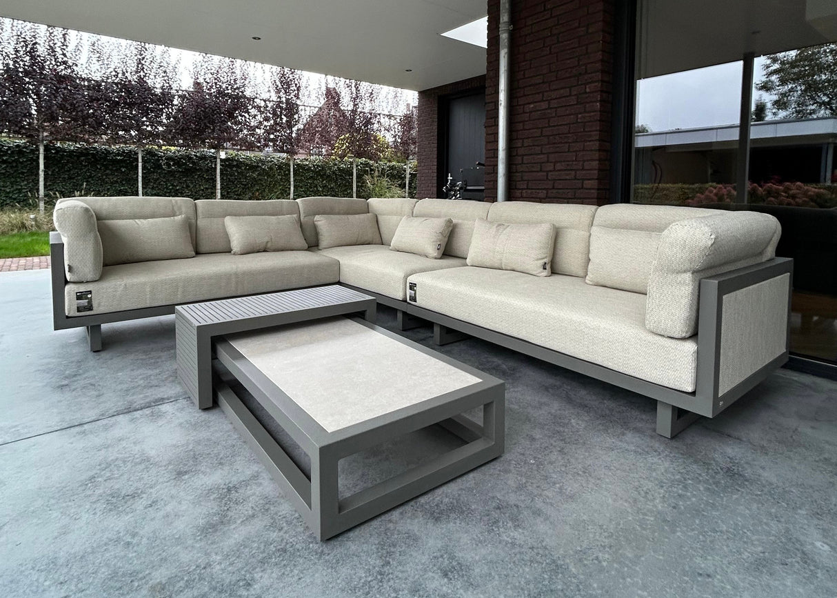 Apple Bee Santorini Loungeset 3-delig - Rechts lang - Upholstered - 239 x 318 cm