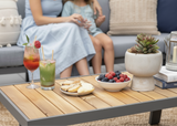 Aluminium Loungeset Hoekbank - Antraciet Frame - 5-delig - Belito Lotte