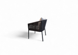 Diningchair rope black belito ouddorp