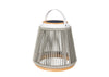 Rocca sfeerlamp tuin solar - aluminium + Rope - light grey - set van 2