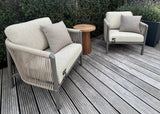 Apple Bee Bora Bora Loungestoel | Taupe Rope | BEE WETT® | 73x81 cm