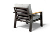 Belito Birmingham lounge tuinstoel aluminium antraciet