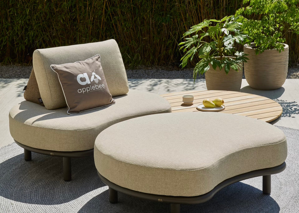 Apple Bee Moon Island Loungestoel | Bronze | Cotton Flower | BeeWett®