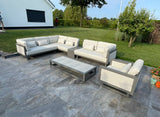 Apple Bee Santorini Loungeset 6-delig Nr.6 - Rechts Lang - Upholstered - 239 x 318 cm