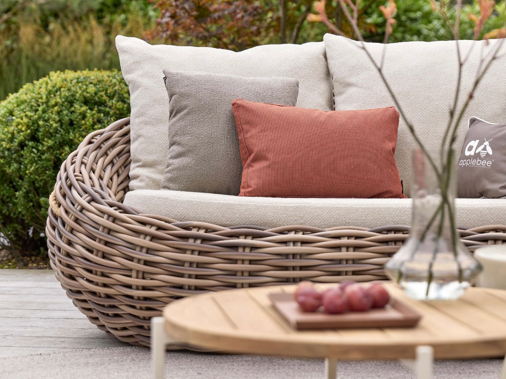 Apple Bee Cocoon Loungeset 5-delig | Bank, 2 Stoelen & Condor Tafelset | Biculair® Rope