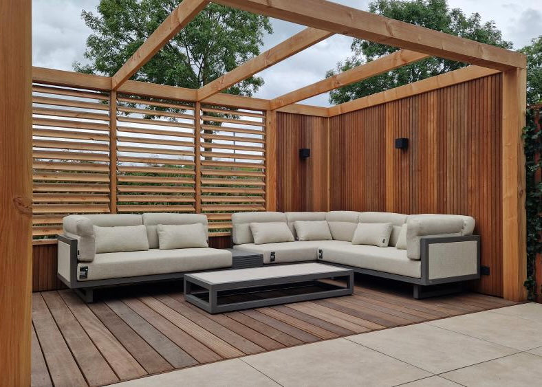 Apple Bee Santorini Loungeset 5-delig Nr.1 - Links Lang - Showroommodel