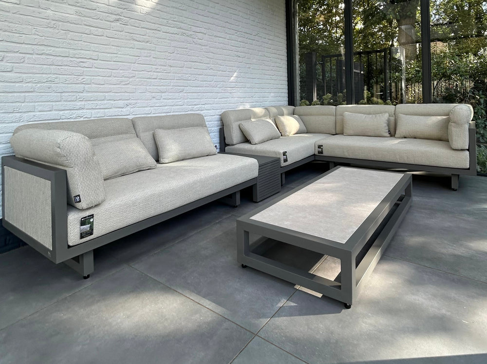 Apple Bee Santorini Hoek Loungeset 5-delig Nr.2 - Links Lang