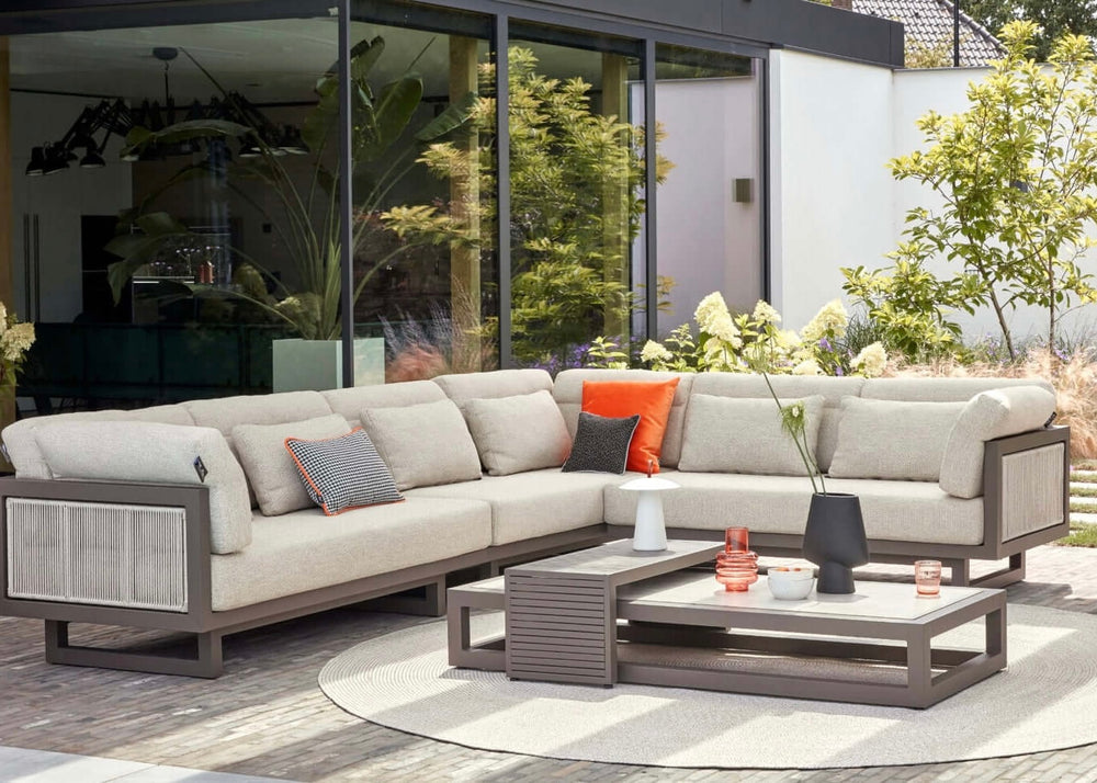 Apple Bee Santorini ROPE Loungeset 5-delig Nr.2 - Links Lang