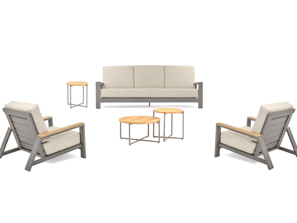 Apple Bee Spring Aluminium Taupe Loungeset Nr.3