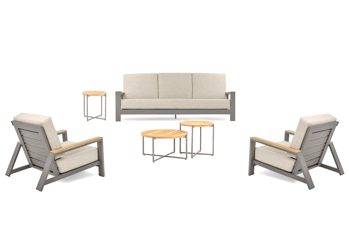 Apple Bee Spring Aluminium Taupe Loungeset Nr.3