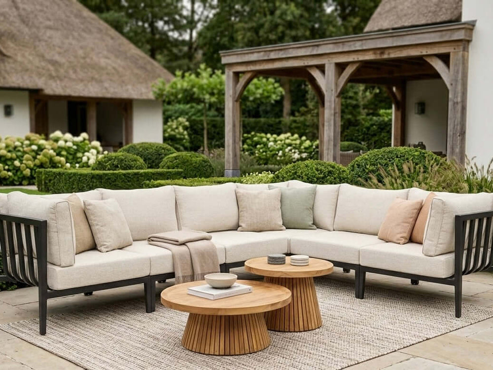 Belito Daan XL Loungeset | Aluminium | Carbon Black | 320x245 cm | Nr. 2 Links